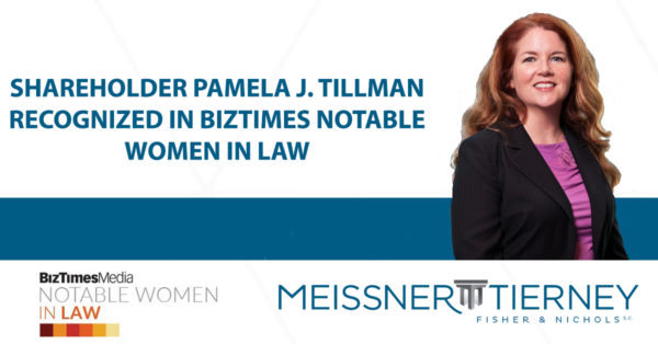 Pamela Tillman named Notable Women in Law